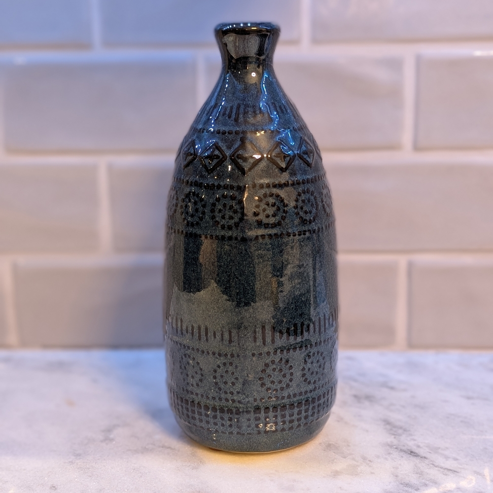 Indigo Ceramic Vase